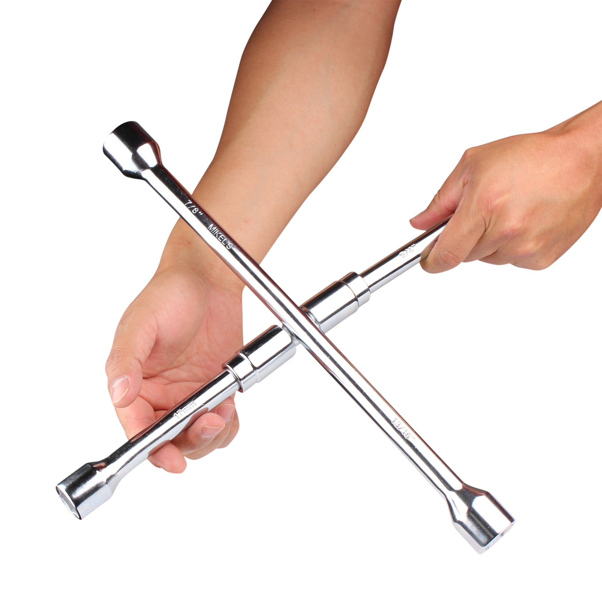 Llave de cruz plegable 14” (13/16” - 3/4” - 17mm - 7/8”)