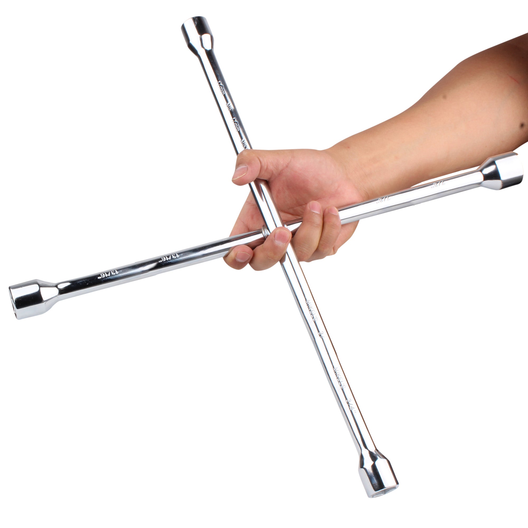 Llave de cruz cromada 20” (13/16” - 3/4” - 17mm - 7/8”)