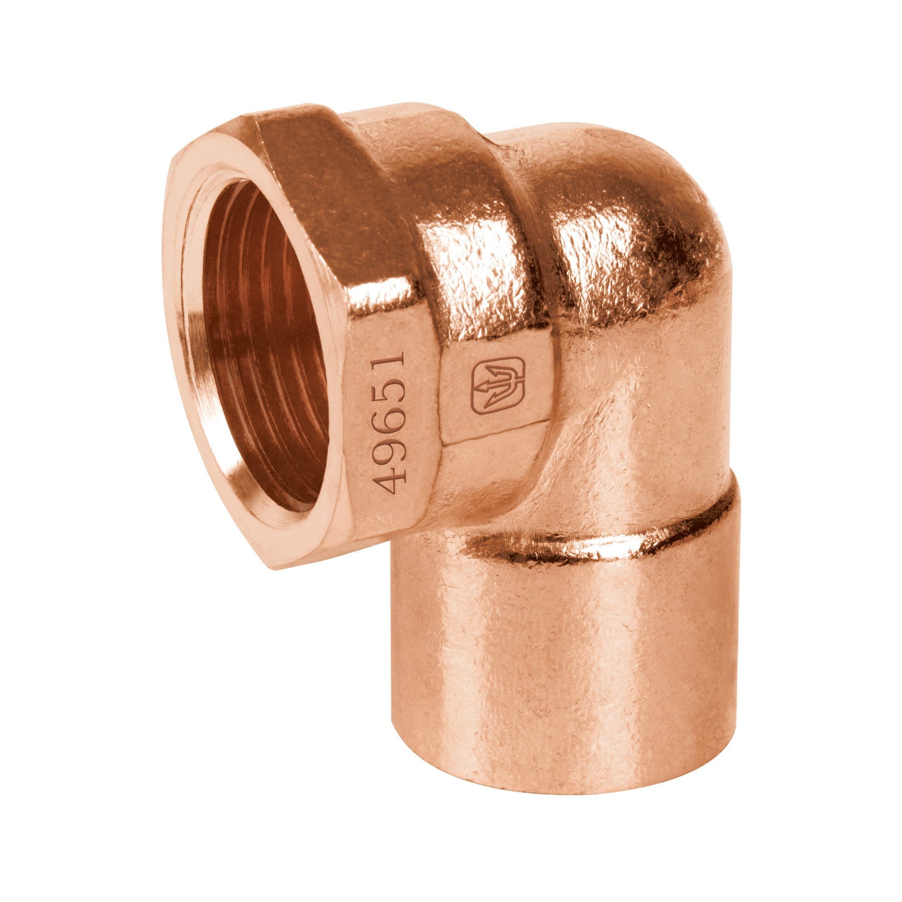 Codo 90¡ de cobre, rosca interior 3/4', Foset