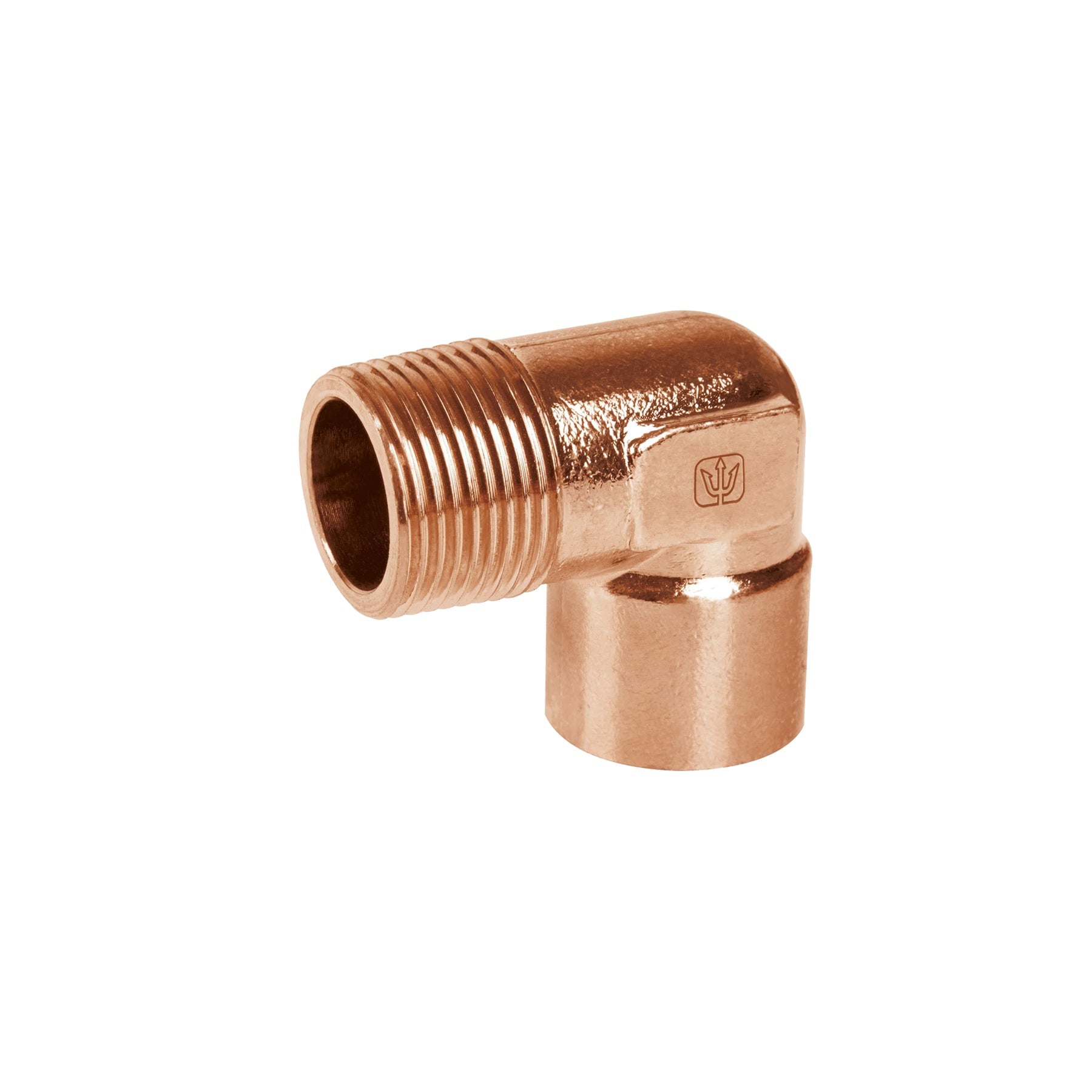 Codo 90¡ de cobre, rosca exterior 1/2', Foset