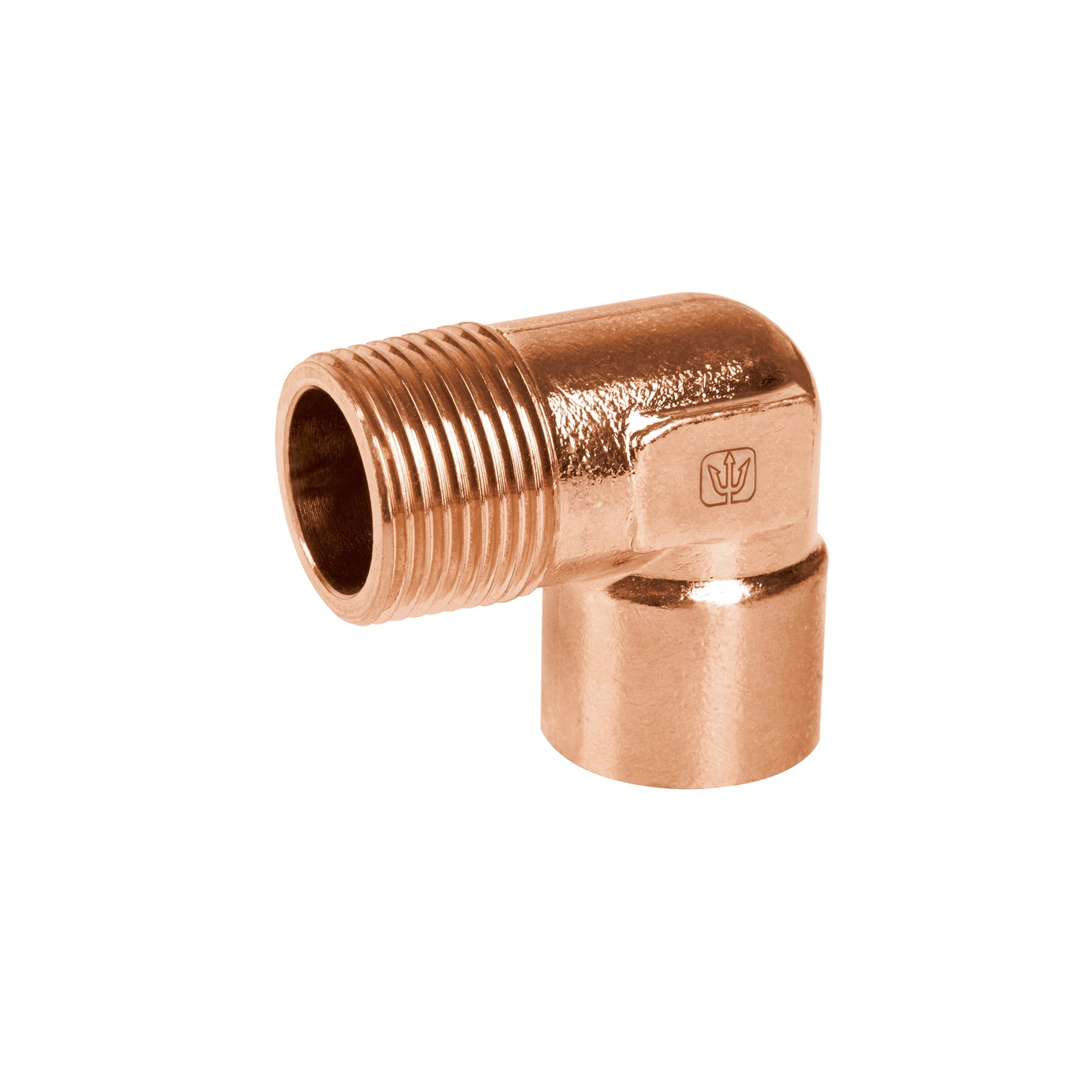 Codo 90¡ de cobre, rosca exterior 3/4', Foset