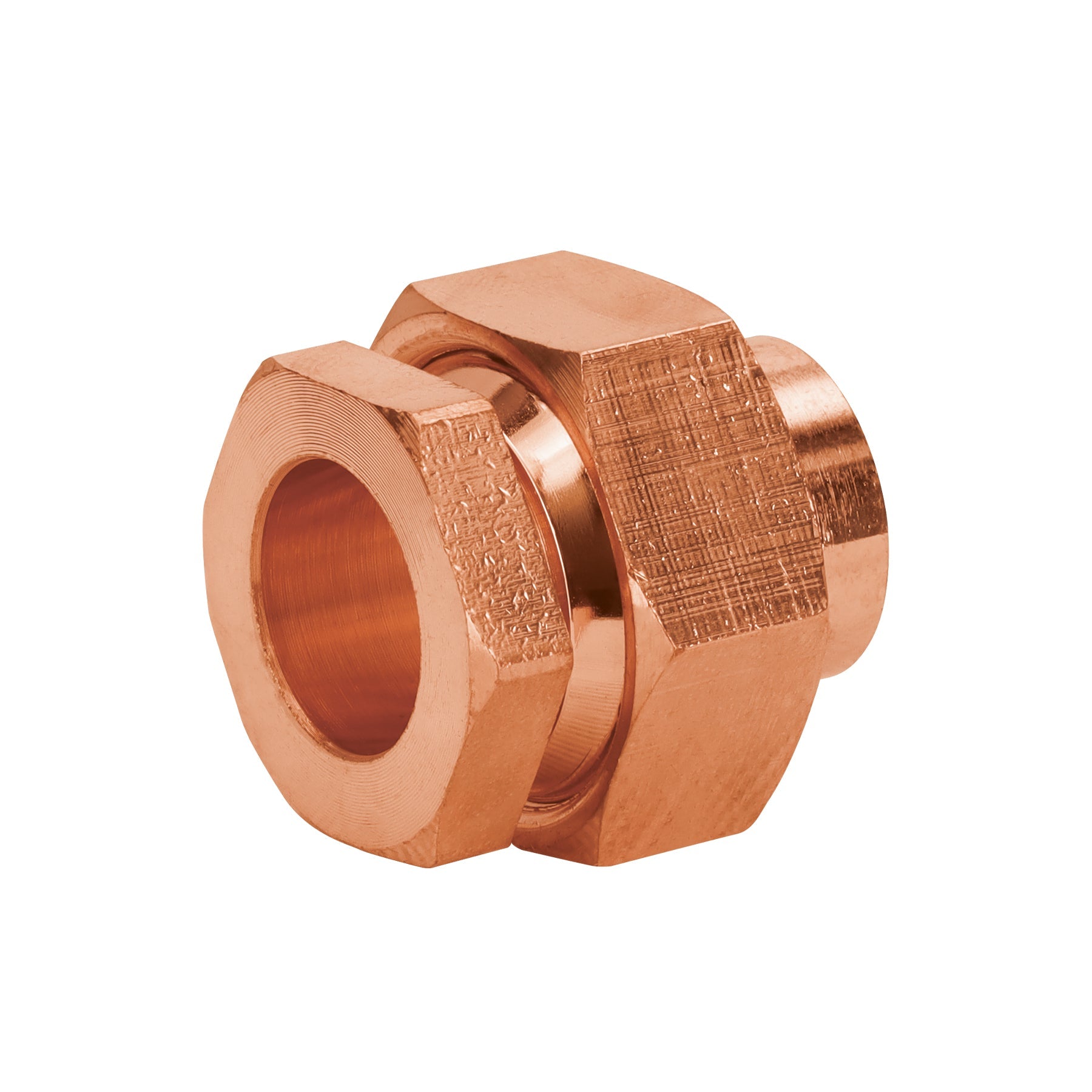 Tuerca union de laton cobrizado 1/2', FOSET