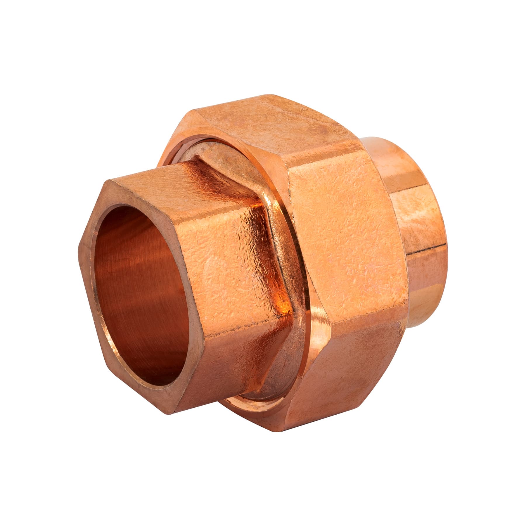 Tuerca union de laton cobrizado 1', FOSET