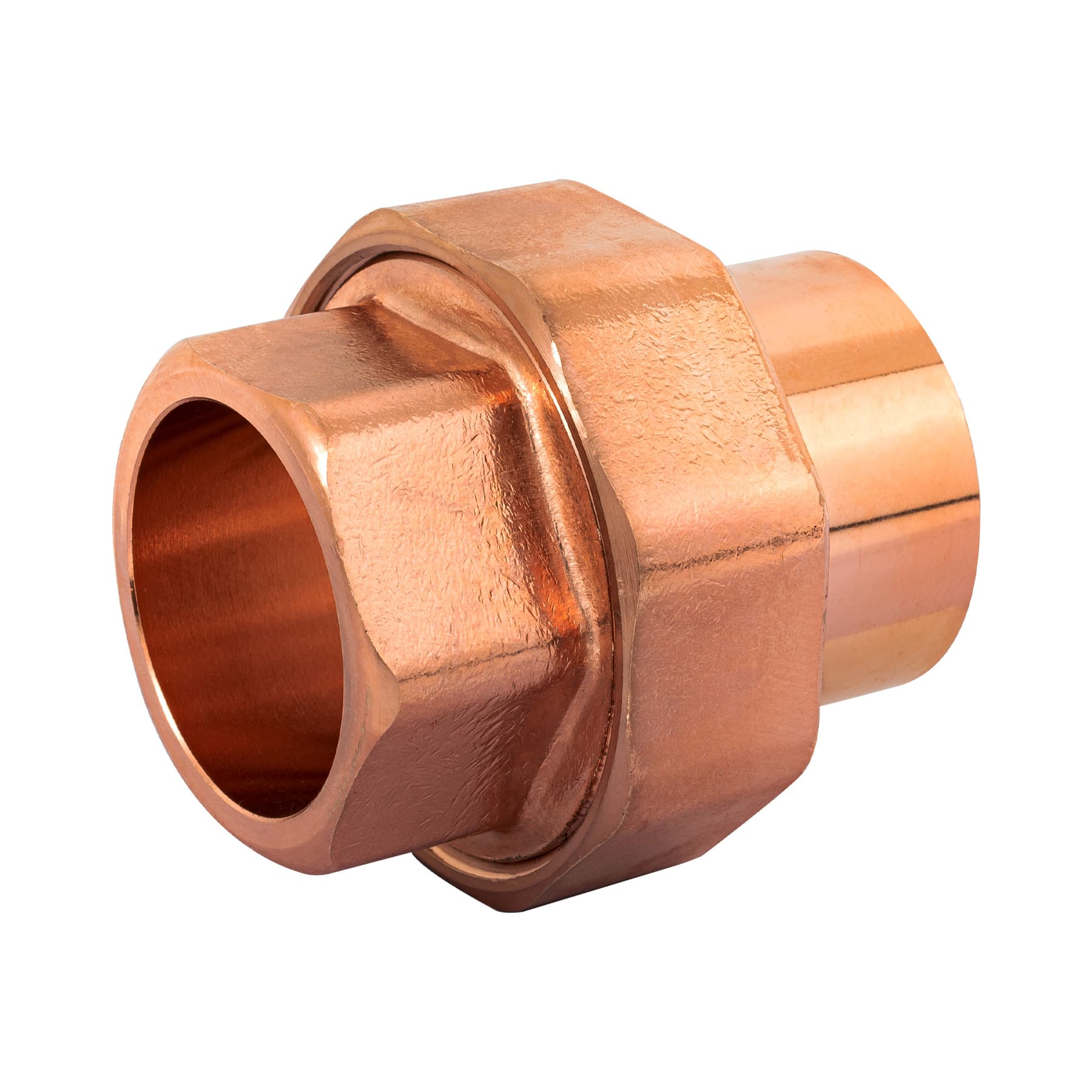 Tuerca union de laton cobrizado 1-1/4', FOSET
