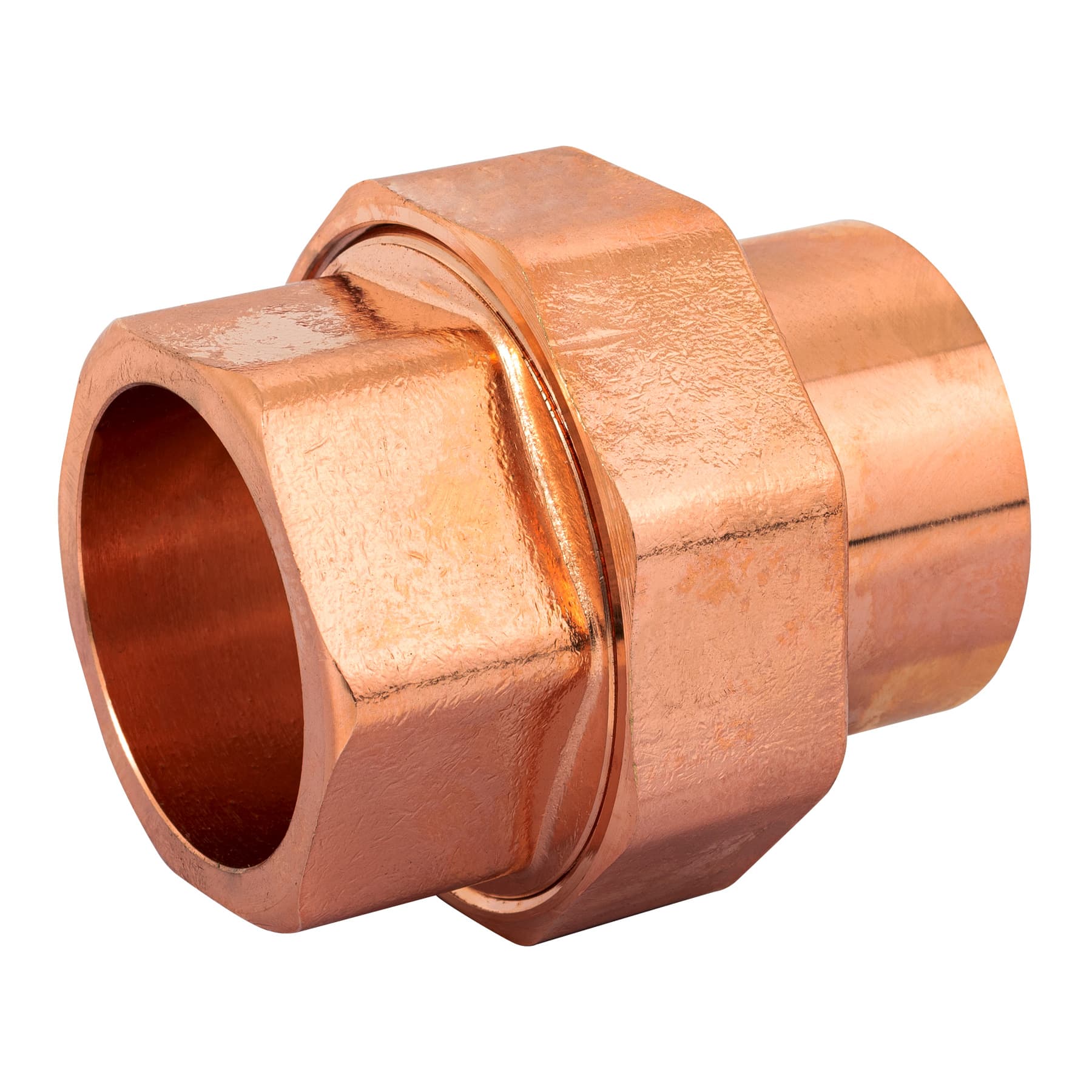 Tuerca union de laton cobrizado 1-1/2', FOSET