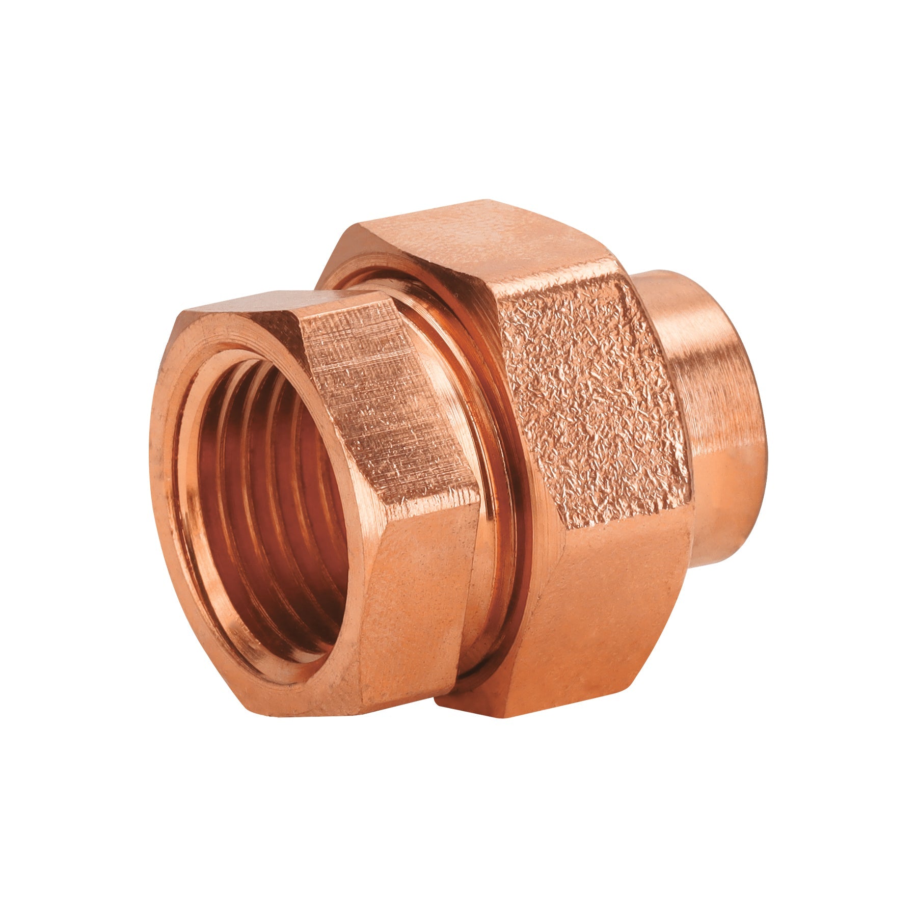 Tuerca union laton cobrizado 1/2' rosca interior, Foset