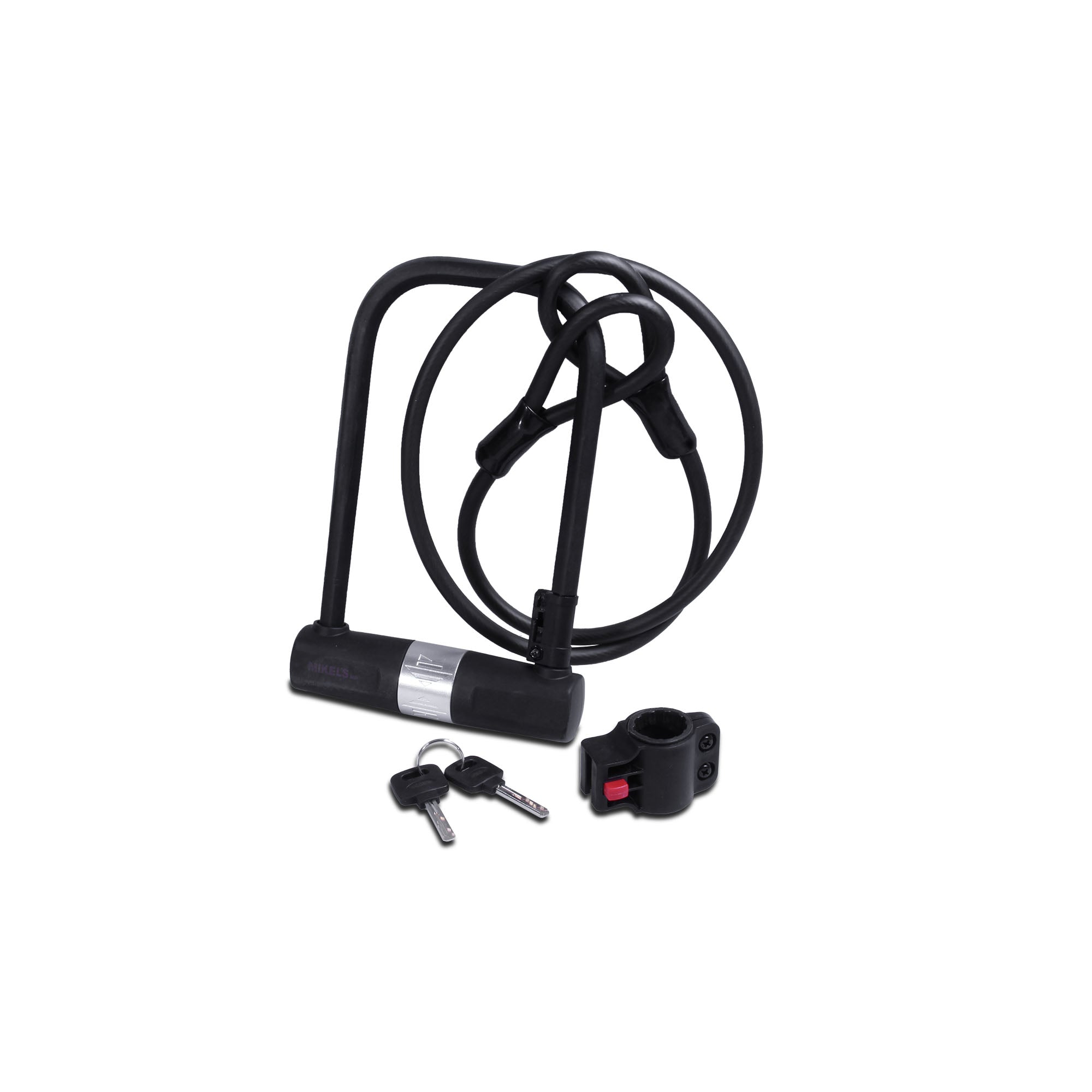 Cable candado tipo U, rígido 12 Mm (cable 1.2 mts)