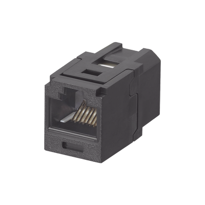 PANDUIT - Módulo Acoplador RJ45 a RJ45, Mini-Com, Categoría 6, Color Negro