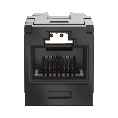 PANDUIT - Módulo Acoplador RJ45 a RJ45, Mini-Com, Categoría 6A, Color Negro