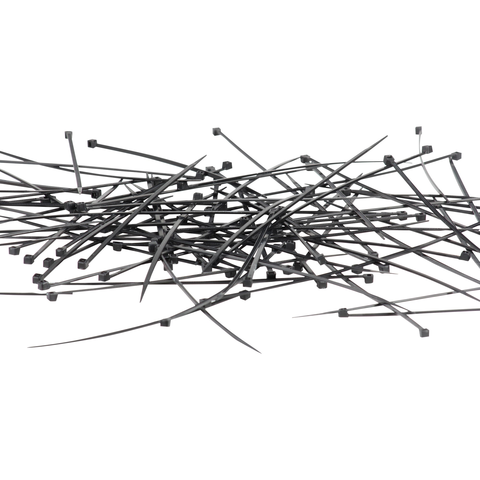 Cinchos de plástico 2.5x150 mm, 100 pzas,  Negro