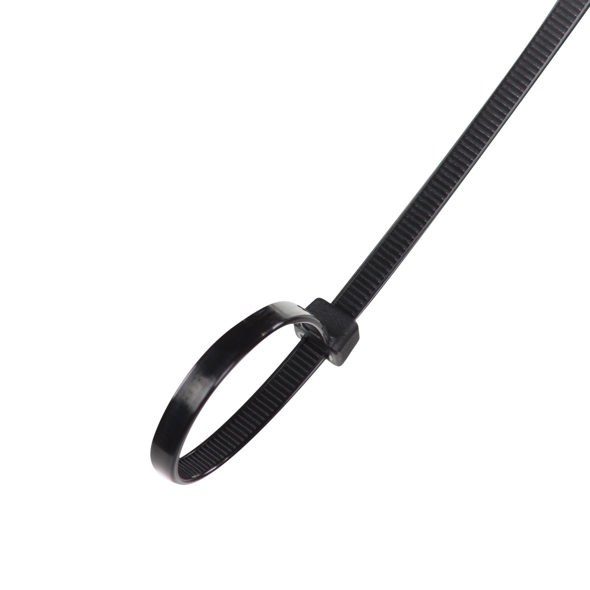 Cinchos de plástico 2.5x190 mm, 100 pzas, Negro