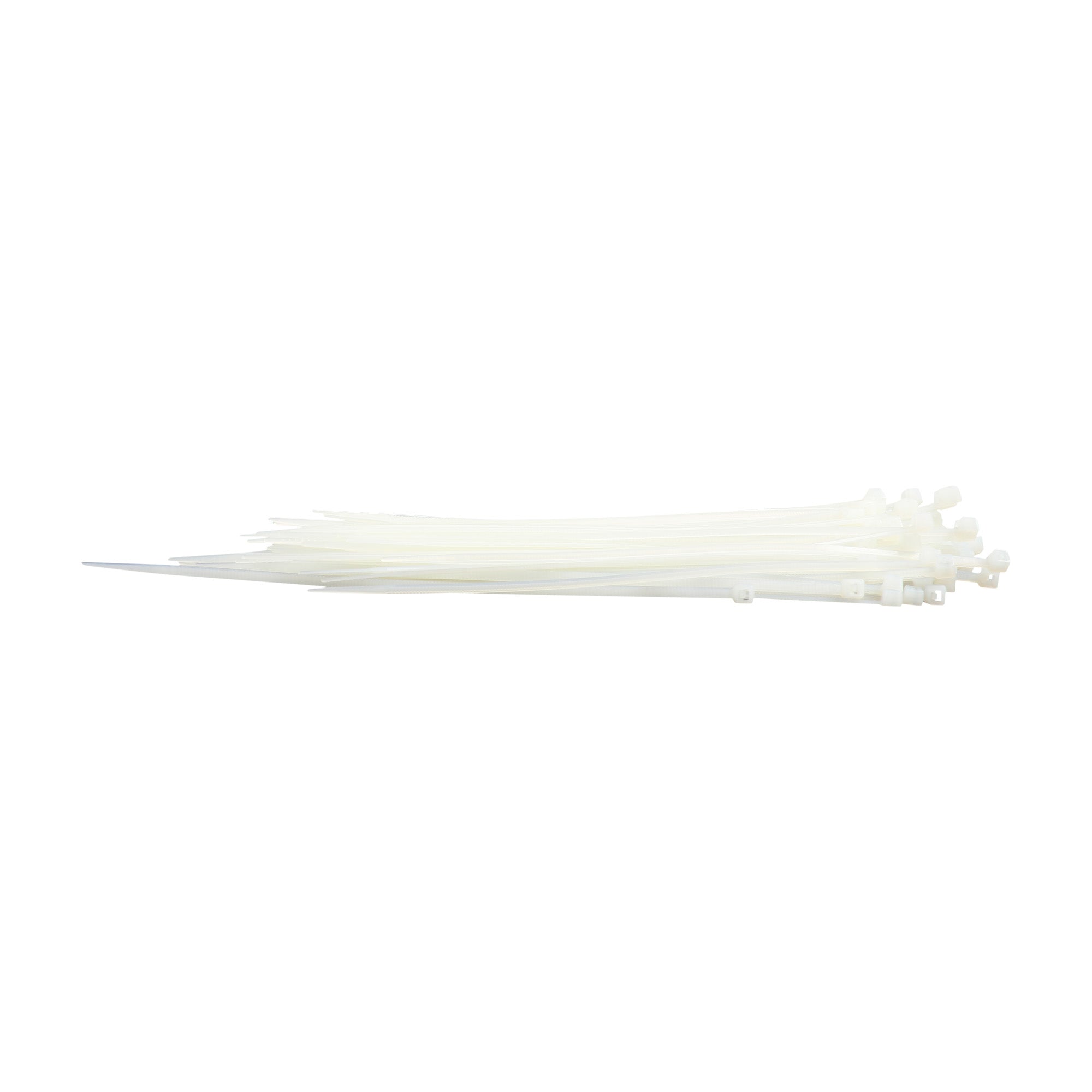 Cinchos de plástico 2.5x190 mm, 100 pzas,  Blanco