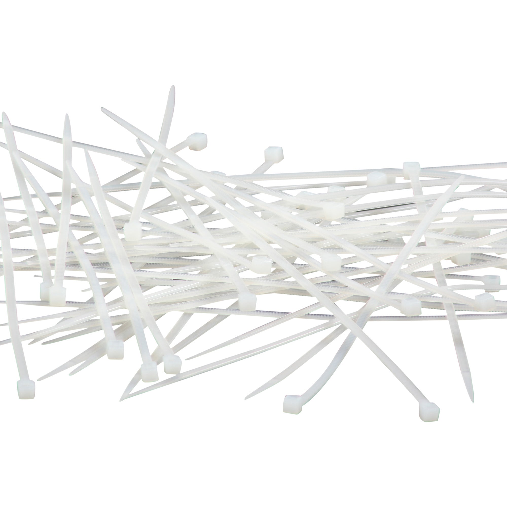 Cinchos de plástico 4.6x300 mm, 100 pzas, Blanco
