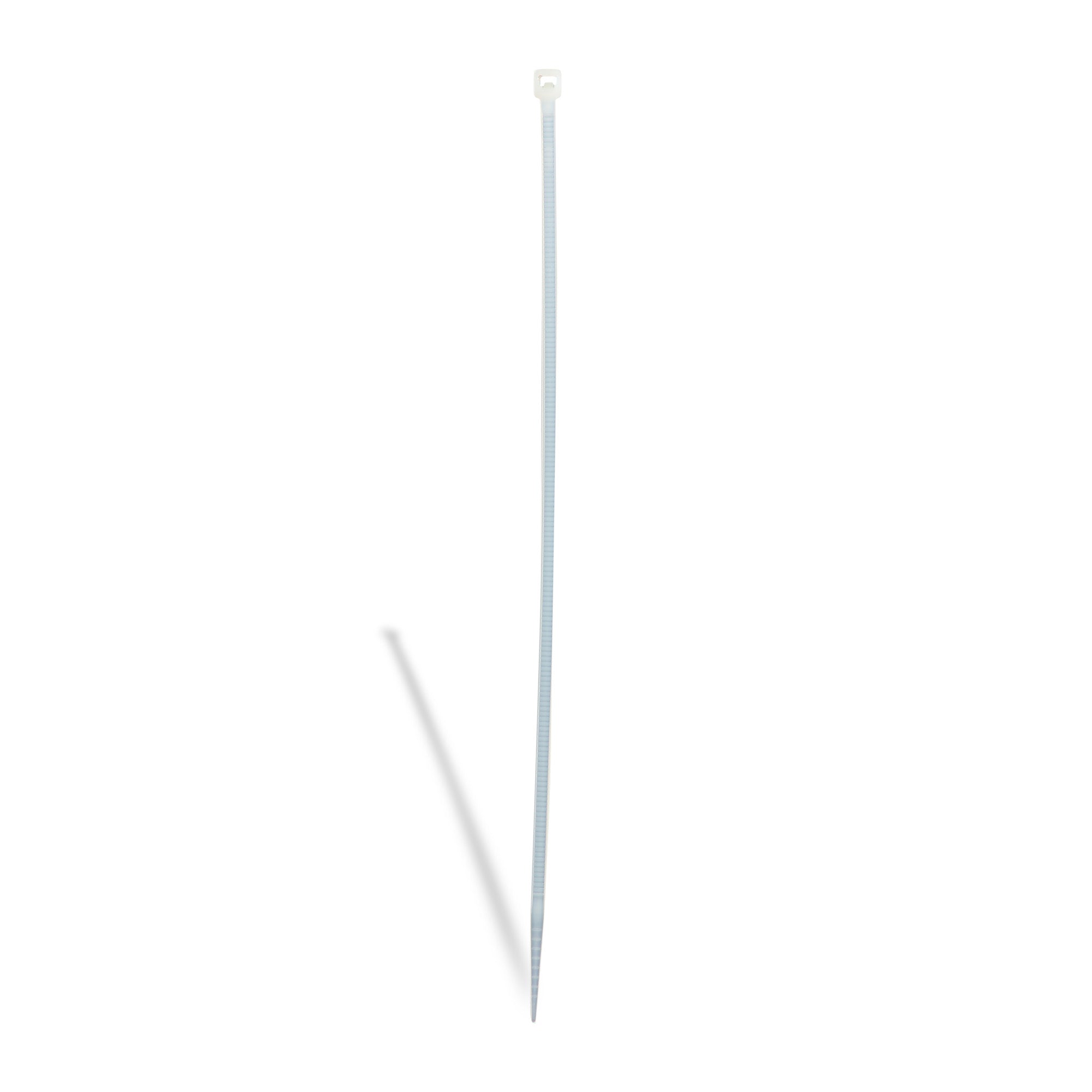 Cinchos de plástico 4.6x370 mm, 100 pzas, Blanco