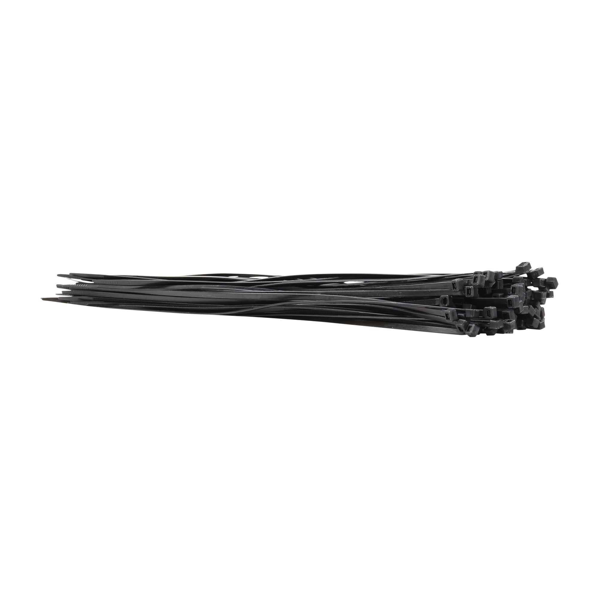 Cinchos de plástico 4.6x370 mm, 100 pzas, Negro