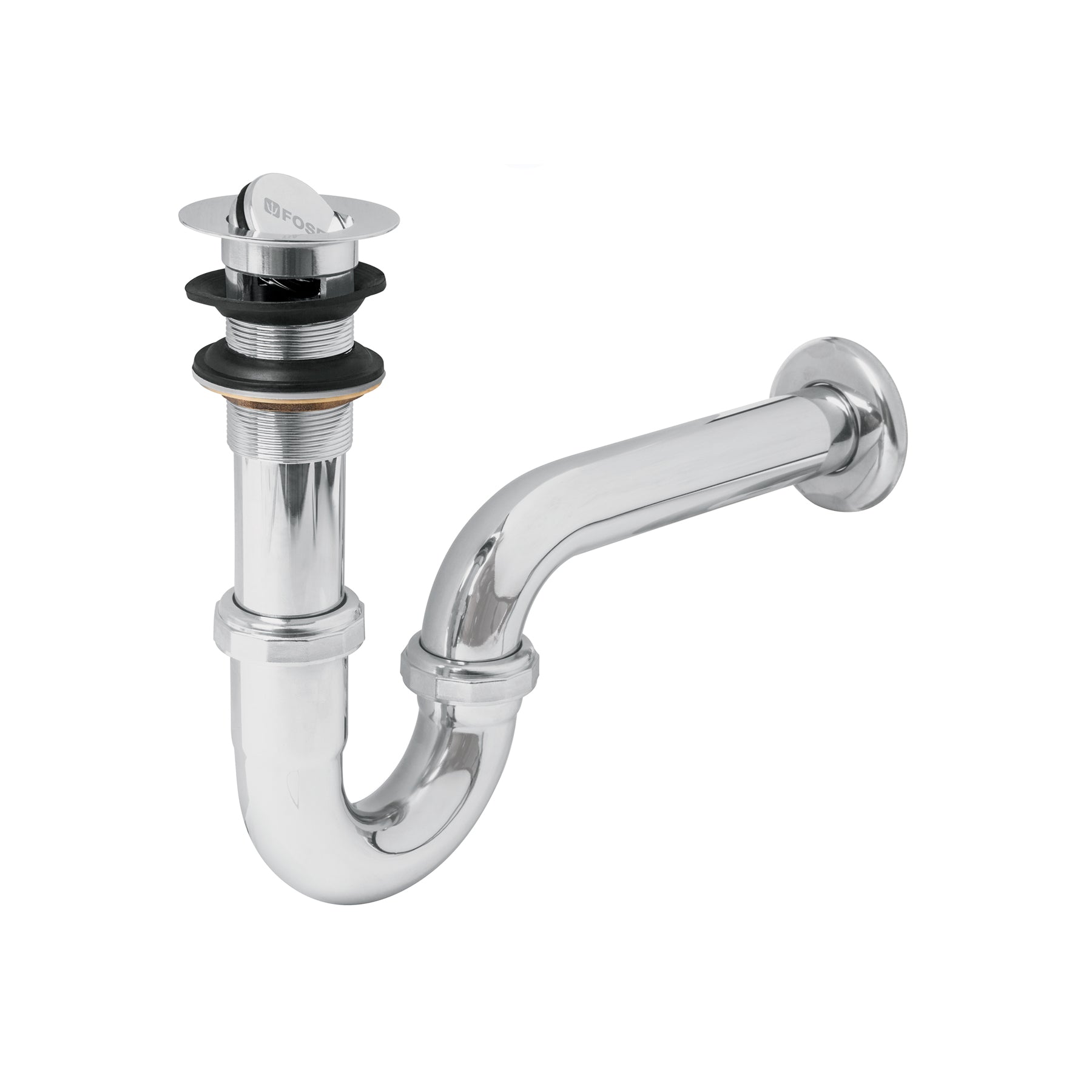 Cespol 1-1/4', contra tipo moneda, laton cromo, para lavabo