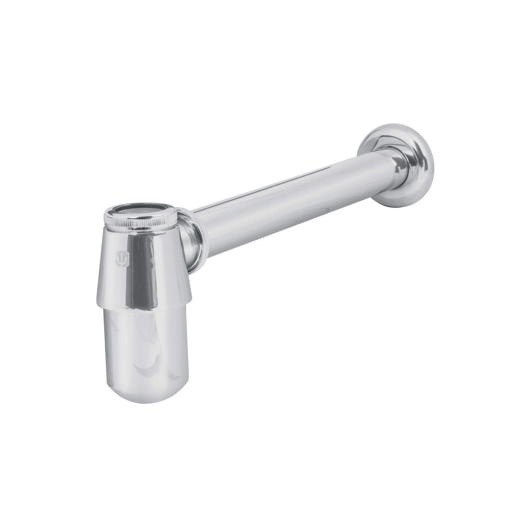 Cespol de bote 1-1/4', sin contra, laton cromo, para lavabo