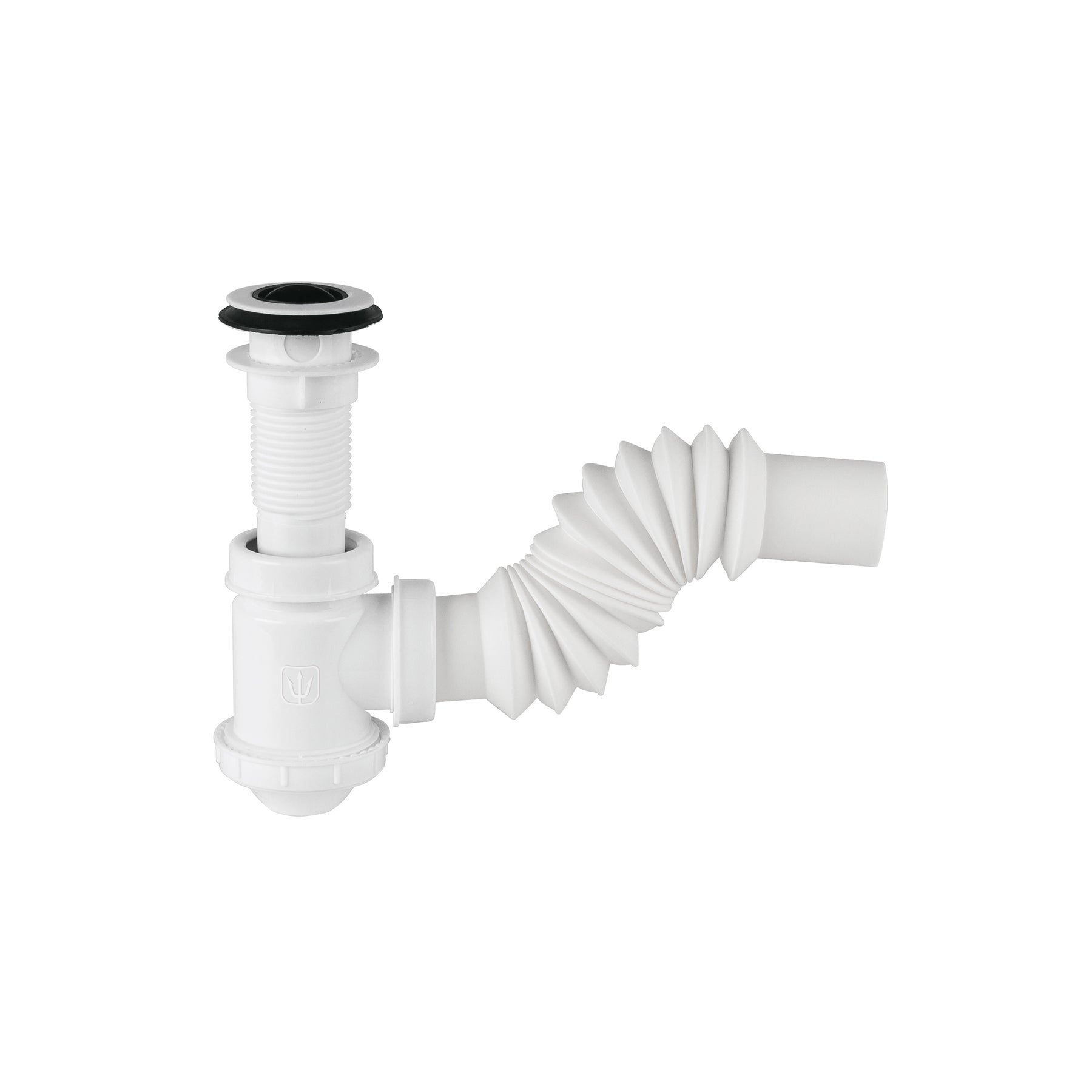 Cespol de bote 1-1/4', contra, polipropileno, para lavabo