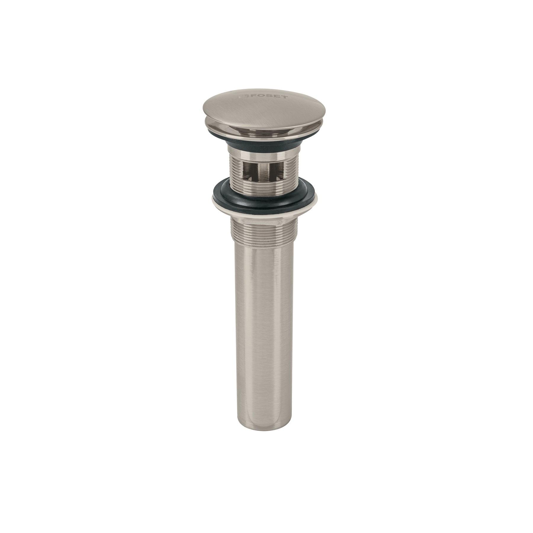 Contra p/lavabo, 1-1/4', con rebosadero, hongo, laton, satin