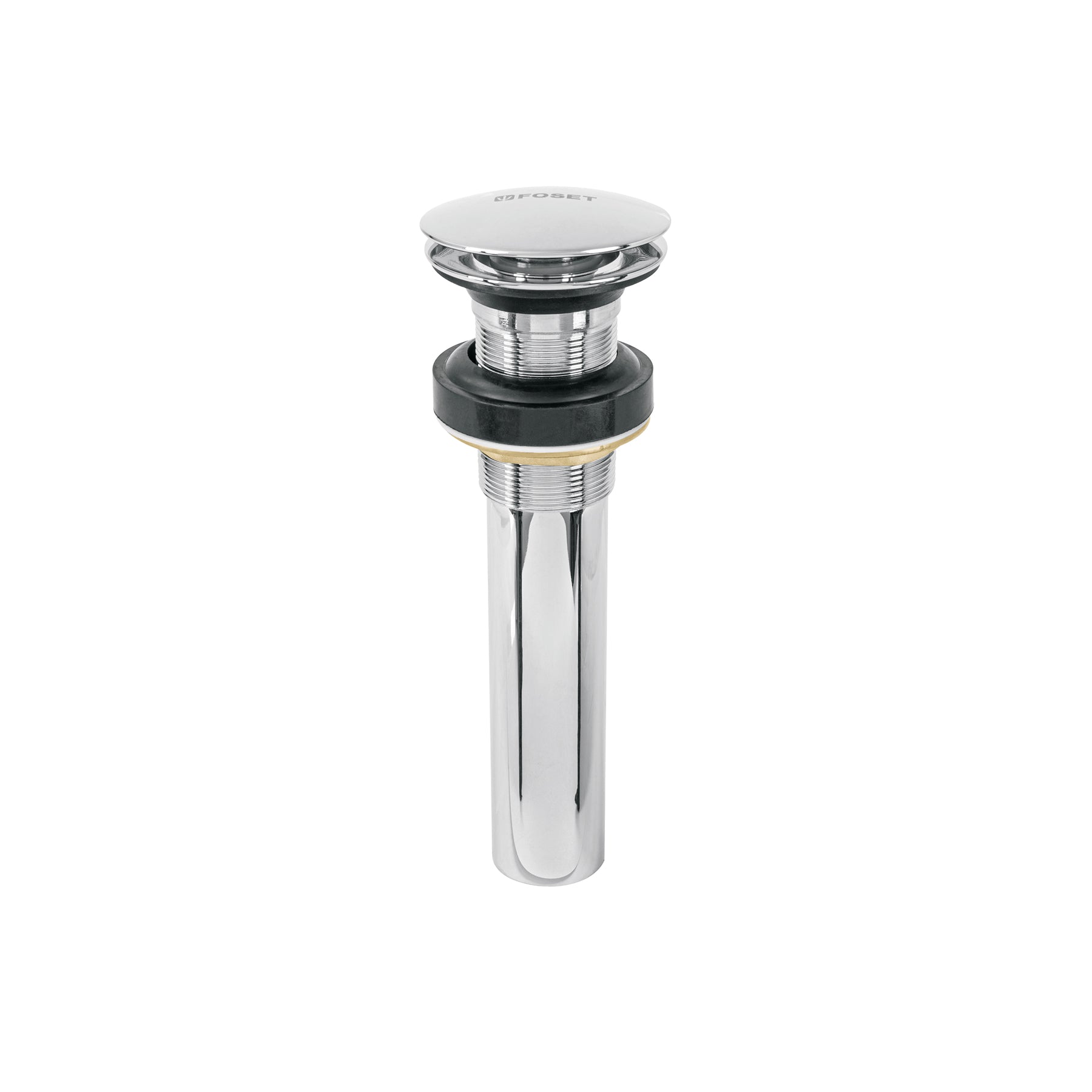 Contra p/lavabo, 1-1/4', sin rebosadero, hongo, laton, cromo