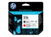 HEWLETT PACKARD - Cabezal HP LF 771 Negro Mate/Rojo Cromatico Z6200 775Ml