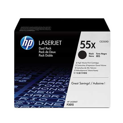 HEWLETT PACKARD - TONER HP(D90) P3015 NEGRO DUAL PACK