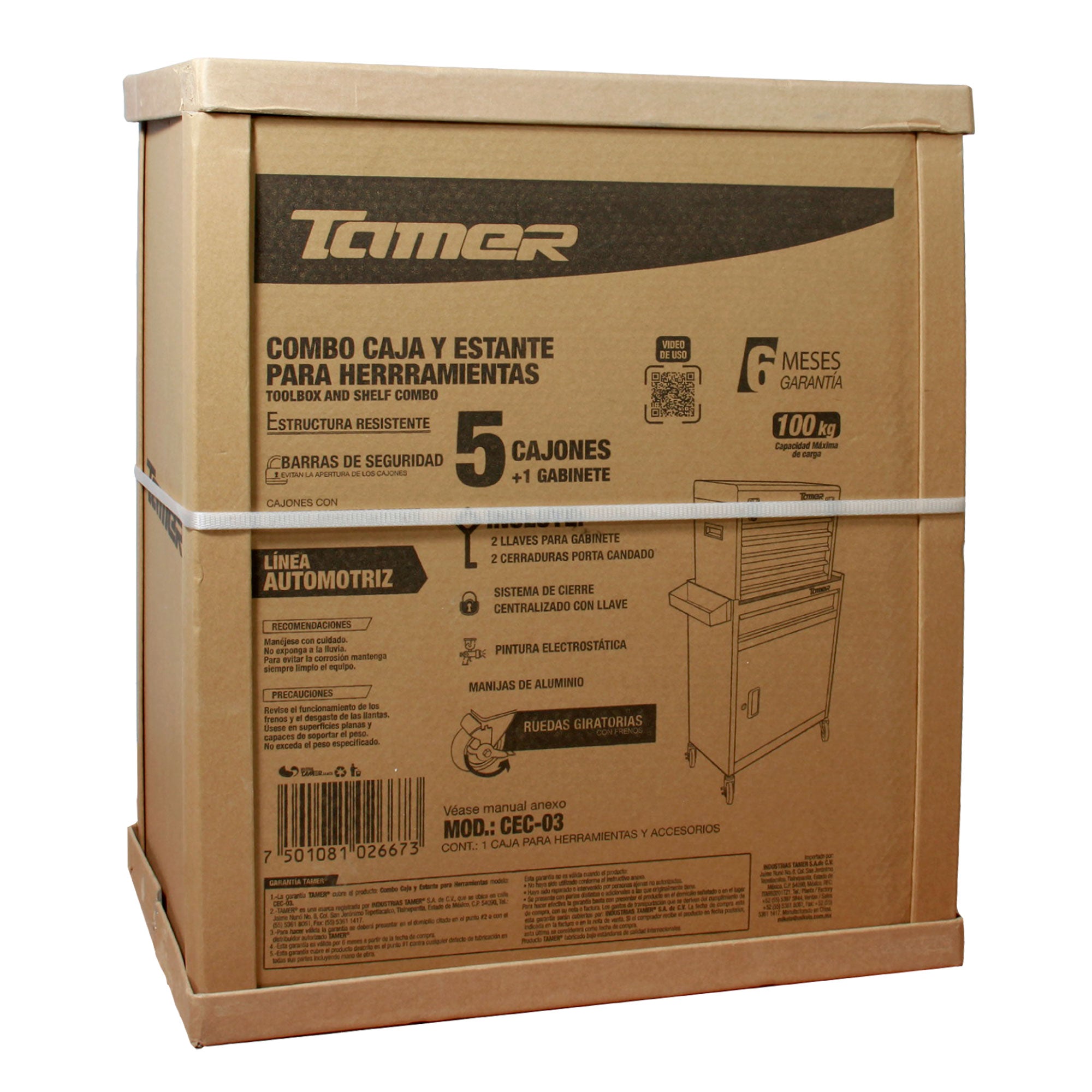 Estante y caja  para herramientas (Combo)