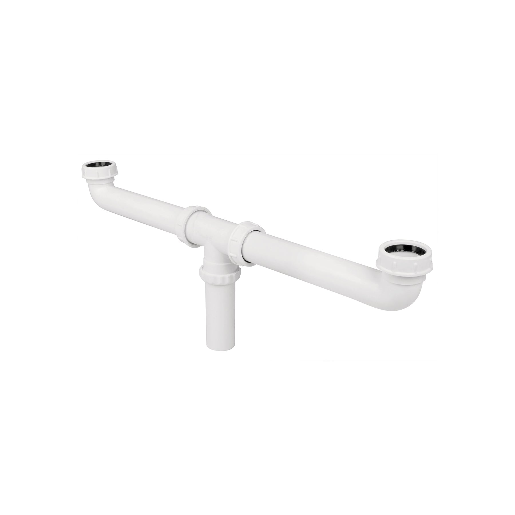 Cespol doble 1-1/2', s/contra, polipropileno, para fregadero