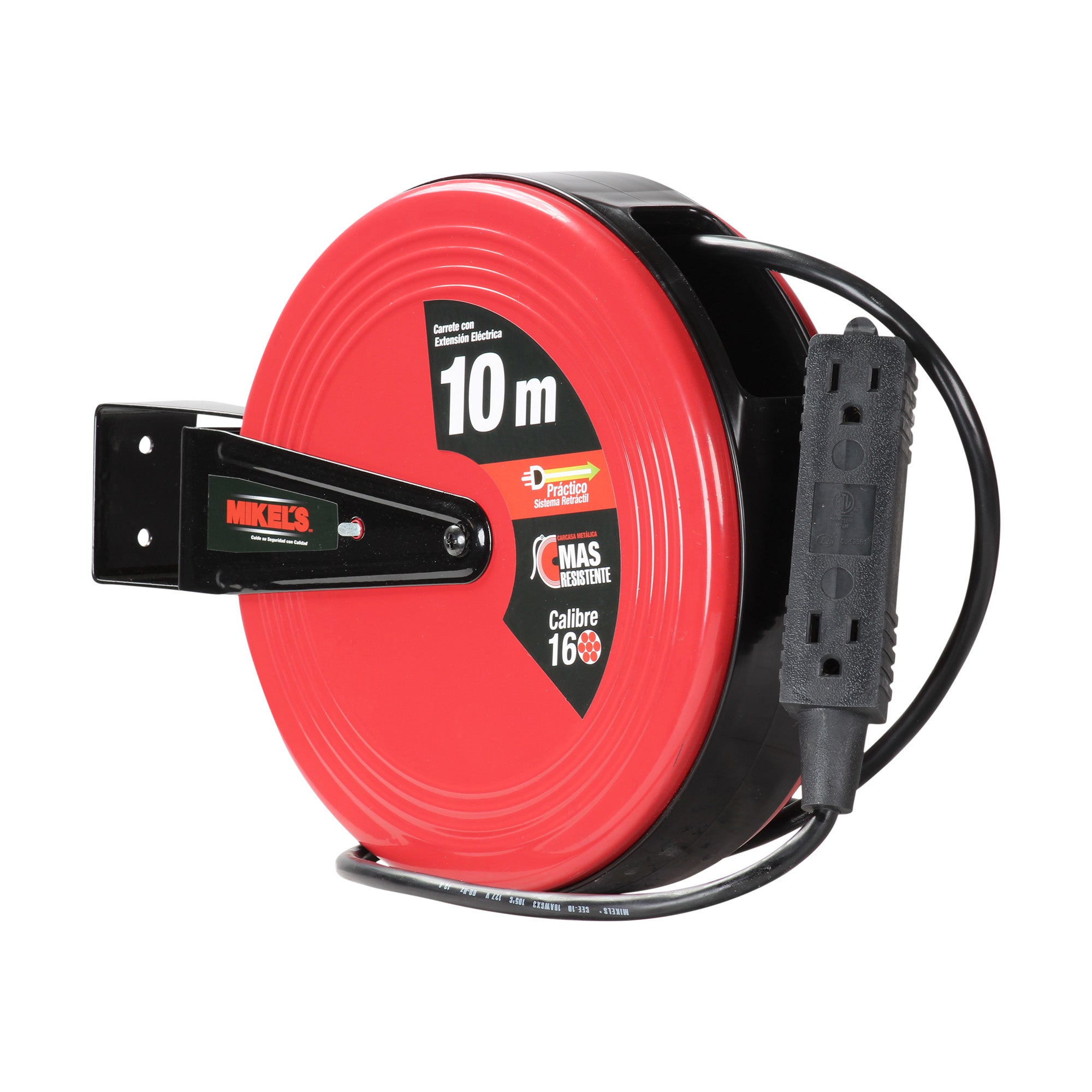 Carrete con extensión eléctrica (10 mts)