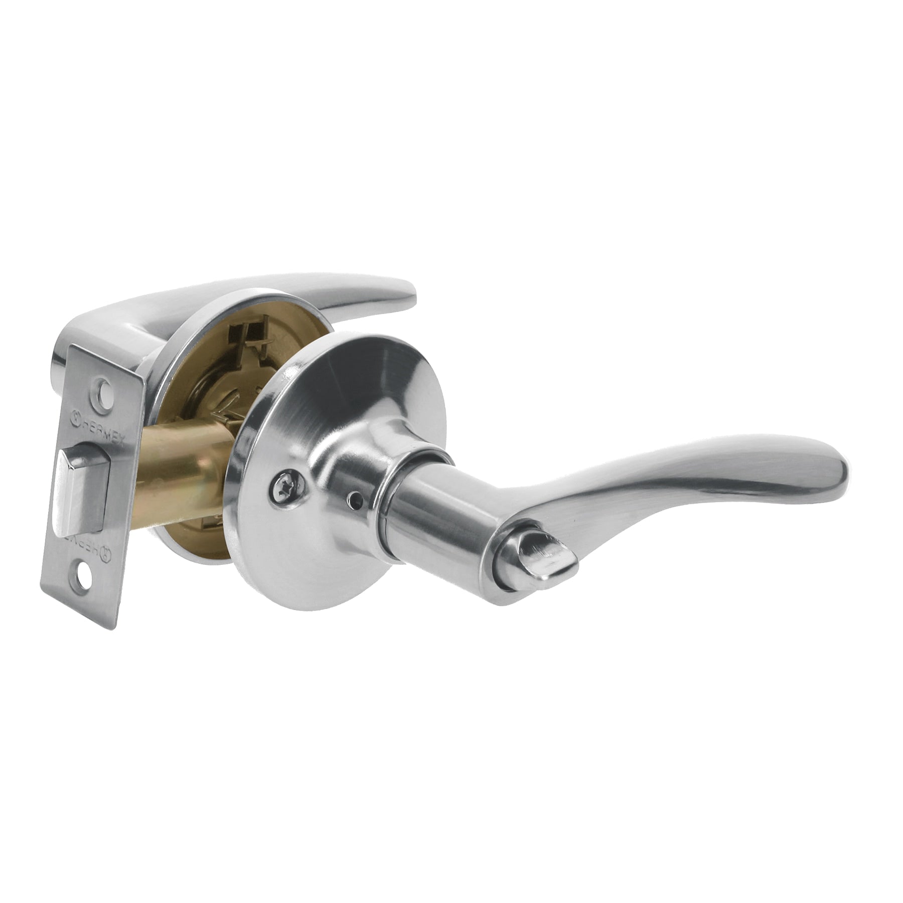 Cerradura manija 'Milan' ba–o cromo mate, cilindro metal