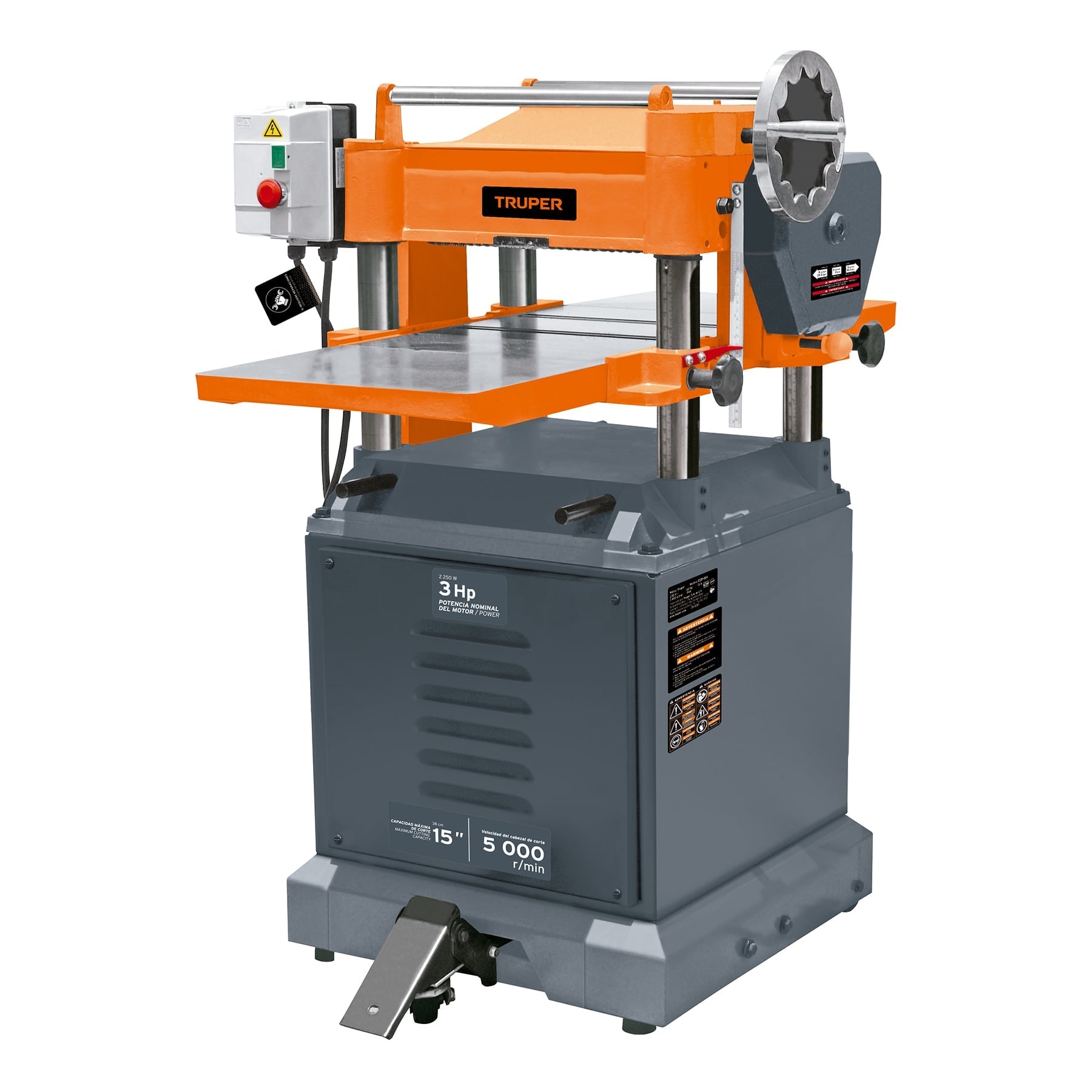 Cepillo de piso 15', 3 HP (2250 W), Truper