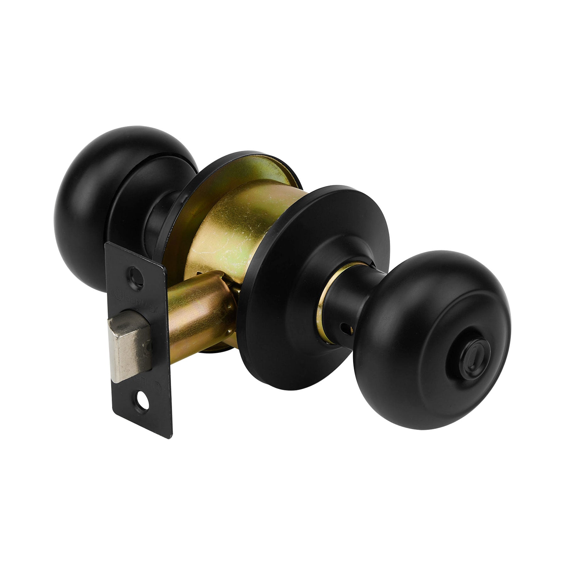 Cerradura pomo, negro, oval, ba–o, HERMEX