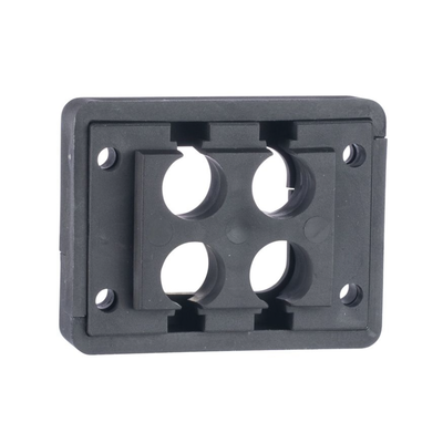 PANDUIT - Pasacables de 4 Orificios de Marco Rectangular de 1.81" X 1.42", IP54,  para Cables Terminados, color Negro