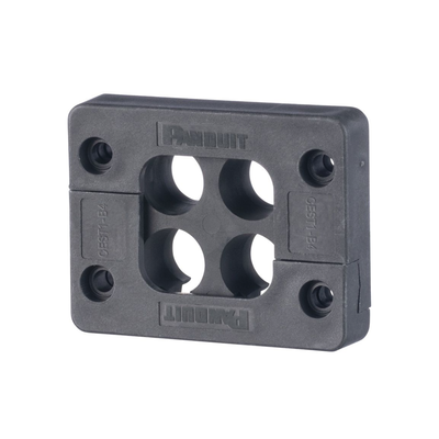 PANDUIT - Pasacables de 4 Orificios de Marco Rectangular de 1.81" X 1.42", IP54,  para Cables Terminados, color Negro