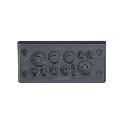 PANDUIT - Pasacables Rectangular de Membrana, IP66, 3.39" x 1.42", 12 orificios, para Cables no Terminados. Color Negro