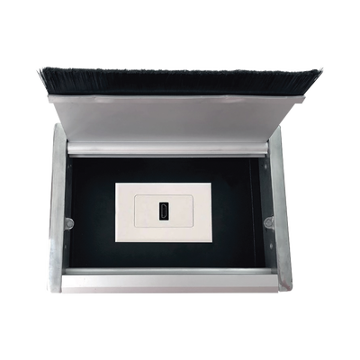 THORSMAN - Caja universal vacía de 1 módulo para instalación en escritorio (voz, datos, vídeo, contactos eléctricos), (No incluye accesorios)