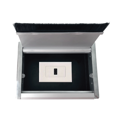 THORSMAN - Caja universal vacía de 1 módulo para instalación en escritorio (voz, datos, vídeo, contactos eléctricos), (No incluye accesorios)