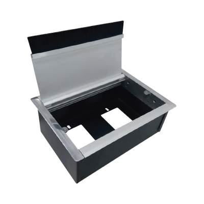 THORSMAN - Caja Universal Vacía de 2 Módulos para Instalación en Escritorio (Voz, Datos, Video, Contactos Eléctricos), (No Incluye Accesorios)