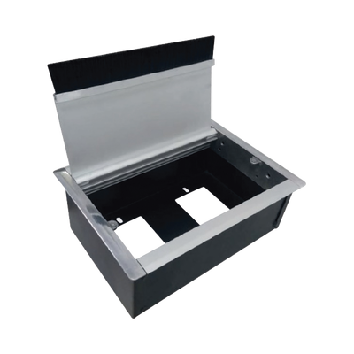 THORSMAN - Caja Universal Vacía de 2 Módulos para Instalación en Escritorio (Voz, Datos, Video, Contactos Eléctricos), (No Incluye Accesorios)