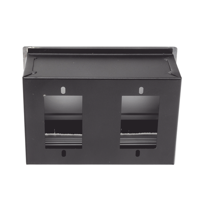 THORSMAN - Caja Universal Vacía de 2 Módulos para Instalación en Escritorio (Voz, Datos, Video, Contactos Eléctricos), (No Incluye Accesorios)