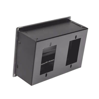 THORSMAN - Caja Universal Vacía de 2 Módulos para Instalación en Escritorio (Voz, Datos, Video, Contactos Eléctricos), (No Incluye Accesorios)