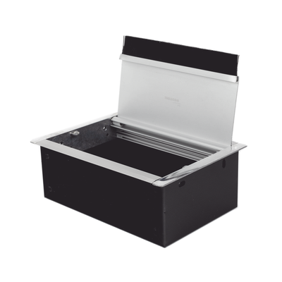THORSMAN - Caja Universal Vacía de 2 Módulos para Instalación en Escritorio (Voz, Datos, Video, Contactos Eléctricos), (No Incluye Accesorios)