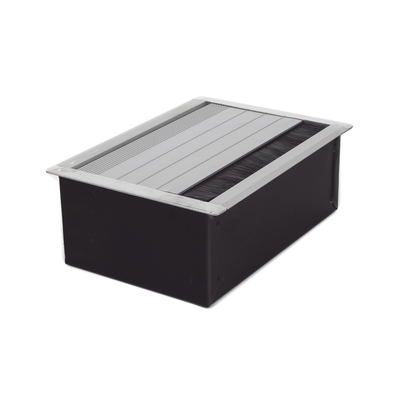 THORSMAN - Caja Universal Vacía de 2 Módulos para Instalación en Escritorio (Voz, Datos, Video, Contactos Eléctricos), (No Incluye Accesorios)