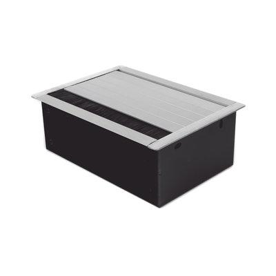 THORSMAN - Caja Universal Vacía de 2 Módulos para Instalación en Escritorio (Voz, Datos, Video, Contactos Eléctricos), (No Incluye Accesorios)