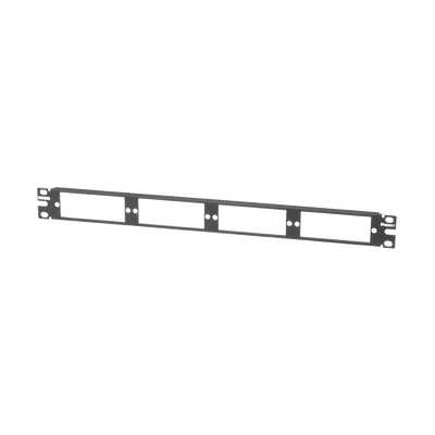 PANDUIT - Patch Panel de Fibra Óptica, Para 4 Placas Acopladoras FAP o FMP, Color Negro, 1UR