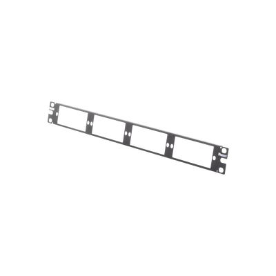 PANDUIT - Patch Panel de Fibra Óptica, Para 4 Placas Acopladoras FAP o FMP, Color Negro, 1UR