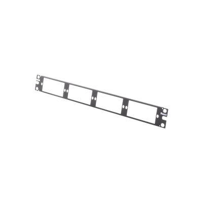 PANDUIT - Patch Panel de Fibra Óptica, Para 4 Placas Acopladoras FAP o FMP, Color Negro, 1UR