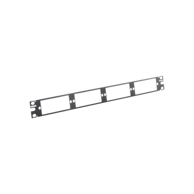 PANDUIT - Patch Panel de Fibra Óptica, Para 4 Placas Acopladoras FAP o FMP, Color Negro, 1UR