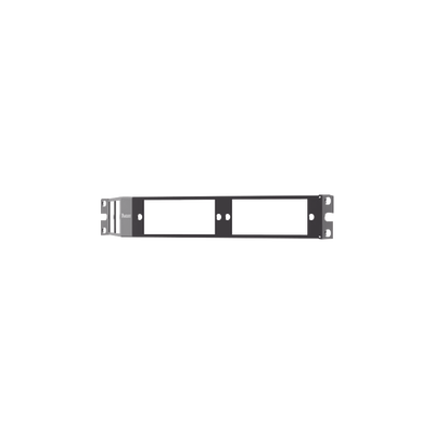 PANDUIT - Patch Panel de Fibra Óptica, Para 4 Placas Acopladras FAP o FMP, Angulado, Color Negro, 1UR