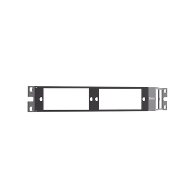PANDUIT - Patch Panel de Fibra Óptica, Para 4 Placas Acopladras FAP o FMP, Angulado, Color Negro, 1UR